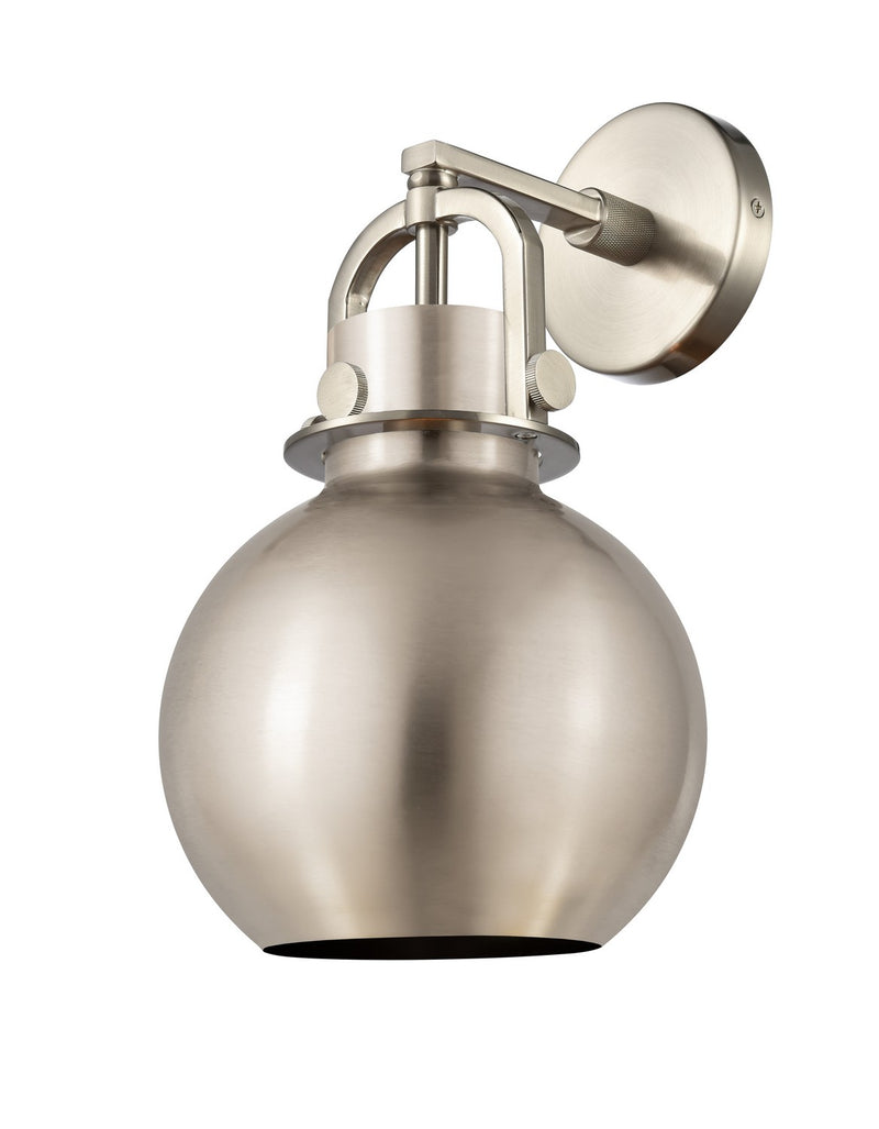 Innovations 410-1W-SN-M410-8SN One Light Wall Sconce, Satin Nickel