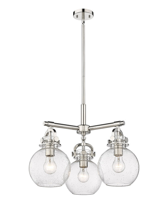 Innovations 410-3CR-PN-G410-7SDY Three Light Pendant, Polished Nickel