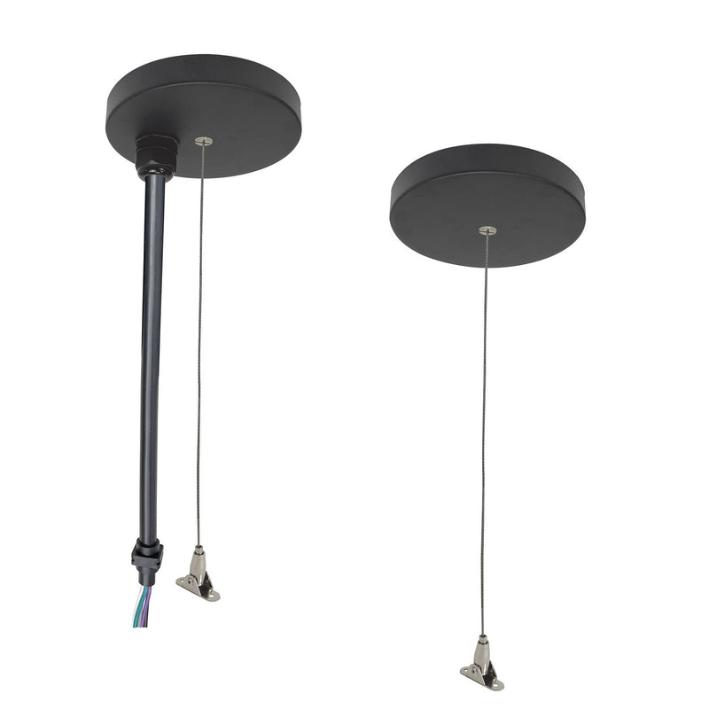 Nora Lighting NLUD-PCCB/20 Pendant Power & Aircraft Mounting Kit, Black