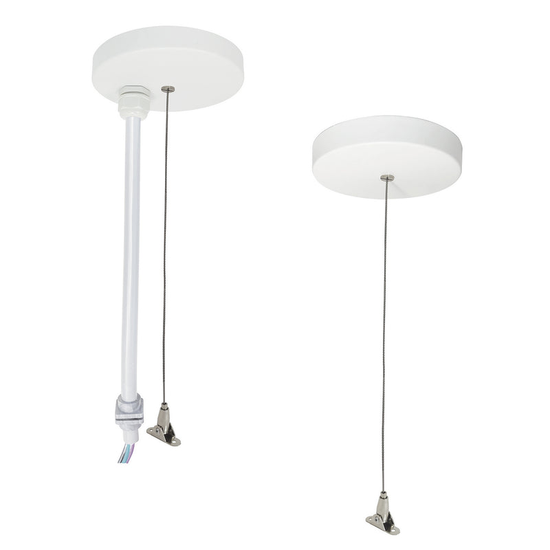 Nora Lighting NLUD-PCCW/20 Pendant Power & Aircraft Mounting Kit, White