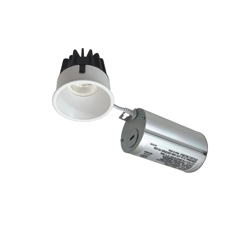 Nora Lighting NM2-2RTLDC6030MPW LED Downlight, Matte Powder White