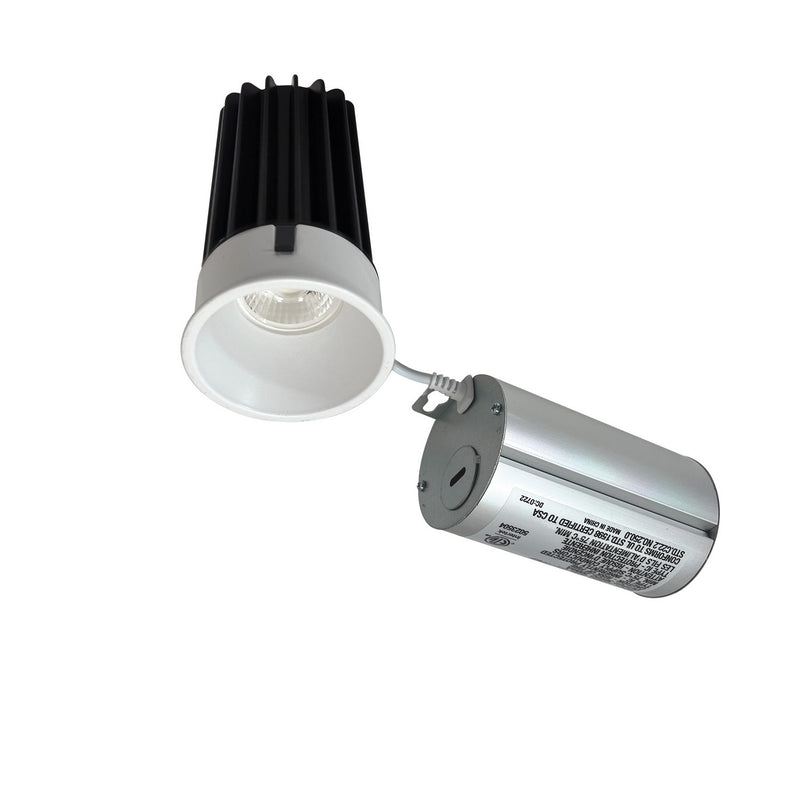 Nora Lighting NM2-2RTLDC8530MPW LED Downlight, Matte Powder White