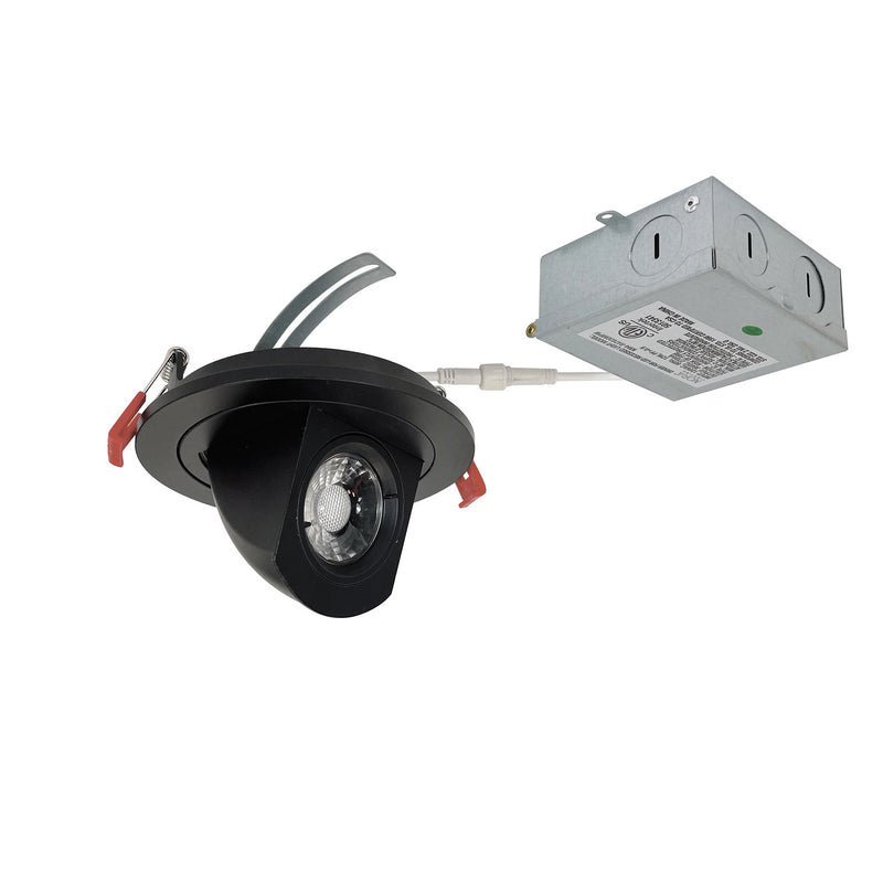 Nora Lighting NM4-R47027BB LED Downlight, Black
