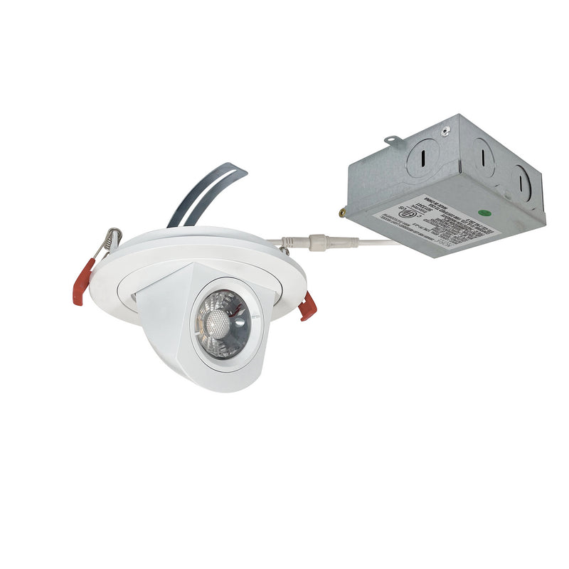 Nora Lighting NM4-R47030MPW LED Adjustable Elbow, Matte Powder White