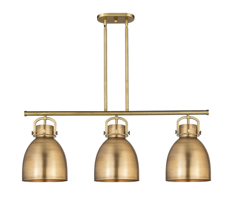 Innovations 410-3I-BB-M412-10BB Three Light Island Pendant, Brushed Brass