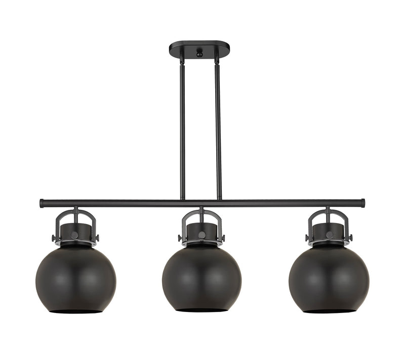 Innovations 410-3I-BK-M410-10BK Three Light Island Pendant, Matte Black