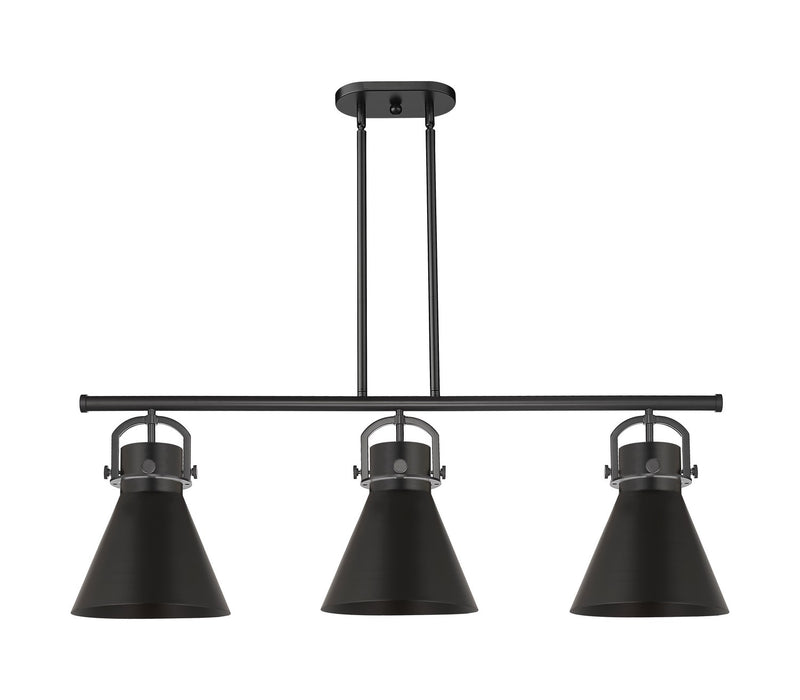Innovations 410-3I-BK-M411-10BK Three Light Island Pendant, Matte Black