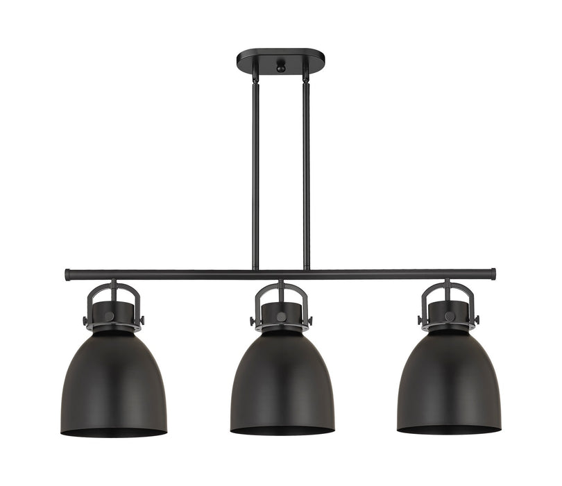 Innovations 410-3I-BK-M412-10BK Three Light Island Pendant, Matte Black