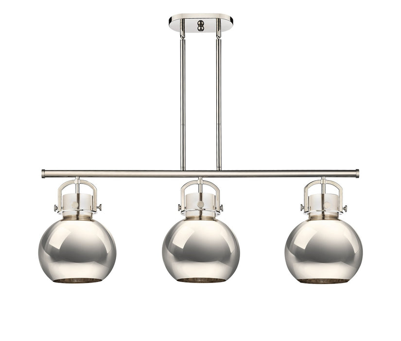 Innovations 410-3I-PN-M410-10PN Three Light Island Pendant, Polished Nickel