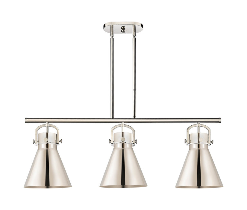 Innovations 410-3I-PN-M411-10PN Three Light Island Pendant, Polished Nickel
