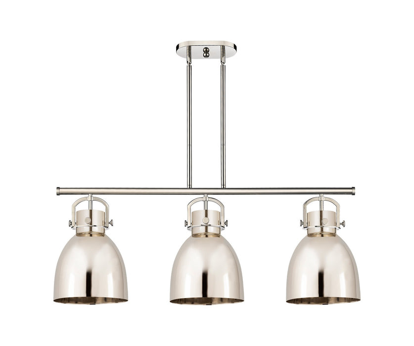 Innovations 410-3I-PN-M412-10PN Three Light Island Pendant, Polished Nickel