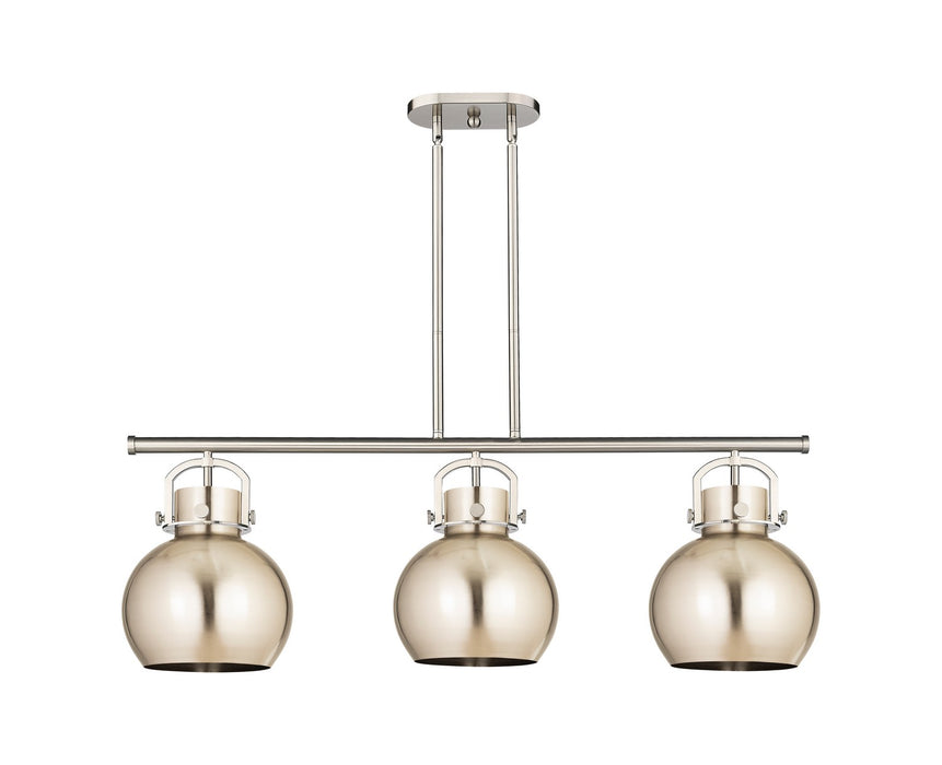 Innovations 410-3I-SN-M410-10SN Three Light Island Pendant, Satin Nickel