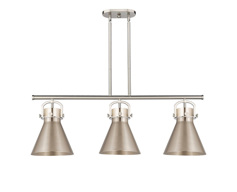 Innovations 410-3I-SN-M411-10SN Three Light Island Pendant, Satin Nickel