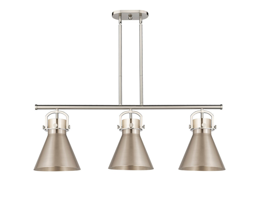 Innovations 410-3I-SN-M411-10SN Three Light Island Pendant, Satin Nickel