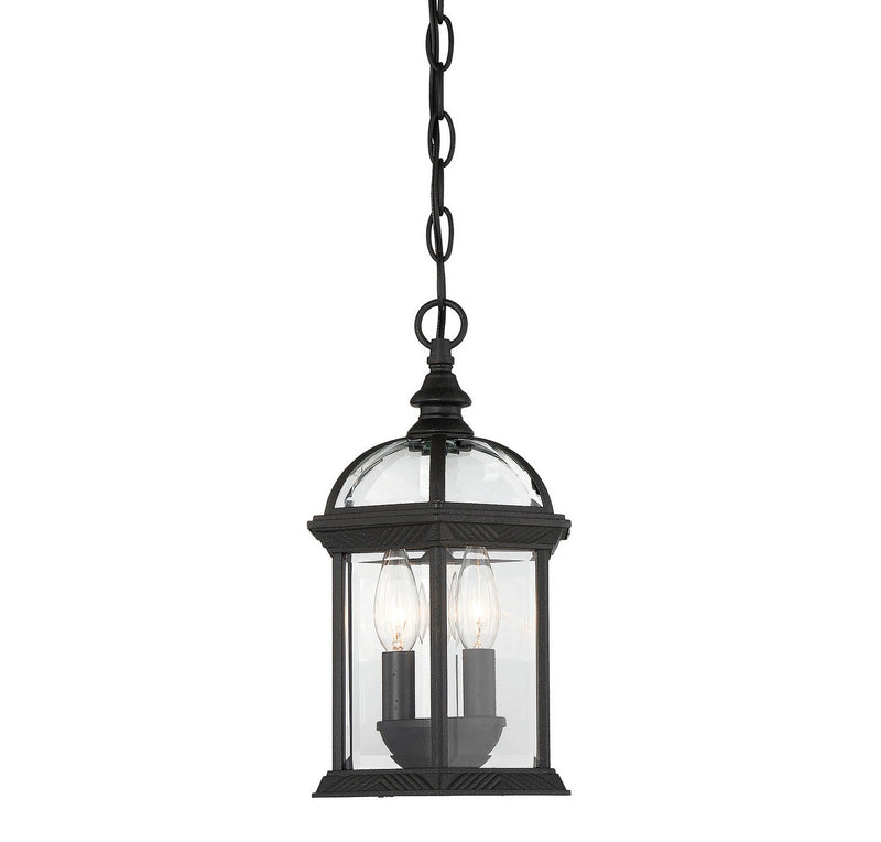 Savoy House 5-0635-BK Three Light Hanging Lantern, Textured Black