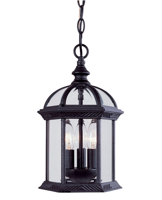 Savoy House 5-0635-BK Three Light Hanging Lantern, Textured Black
