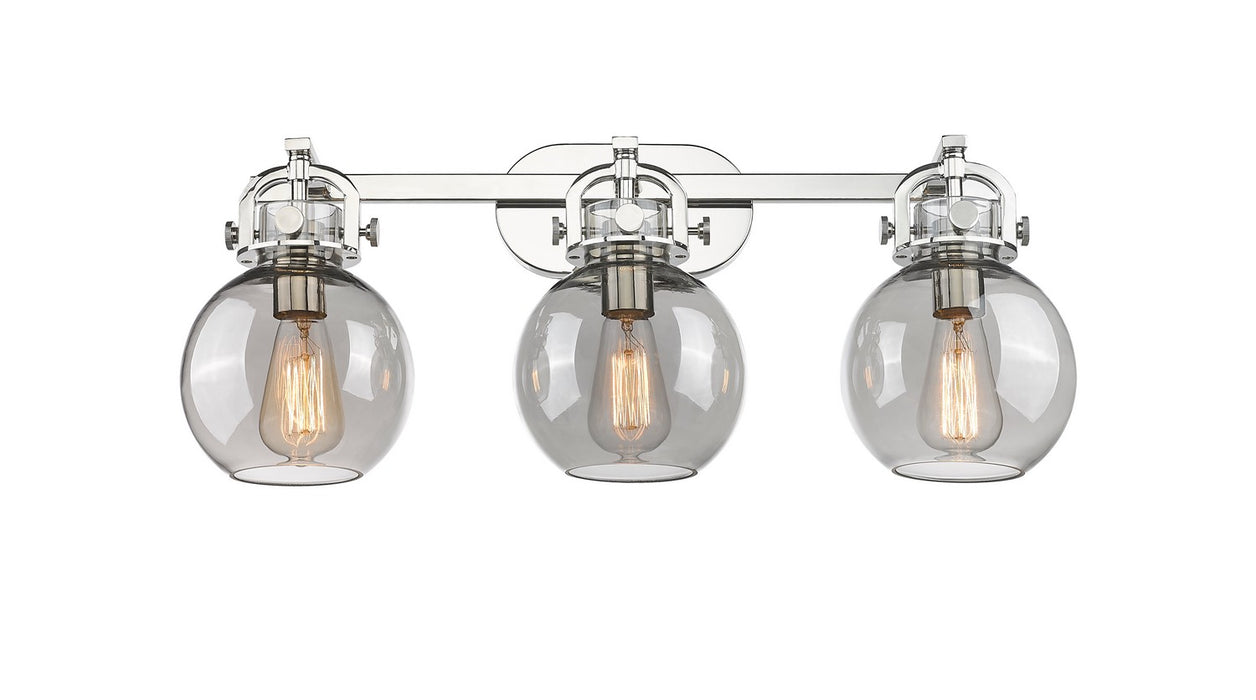 Innovations 410-3W-PN-G410-7SM Three Light Bath Vanity, Polished Nickel