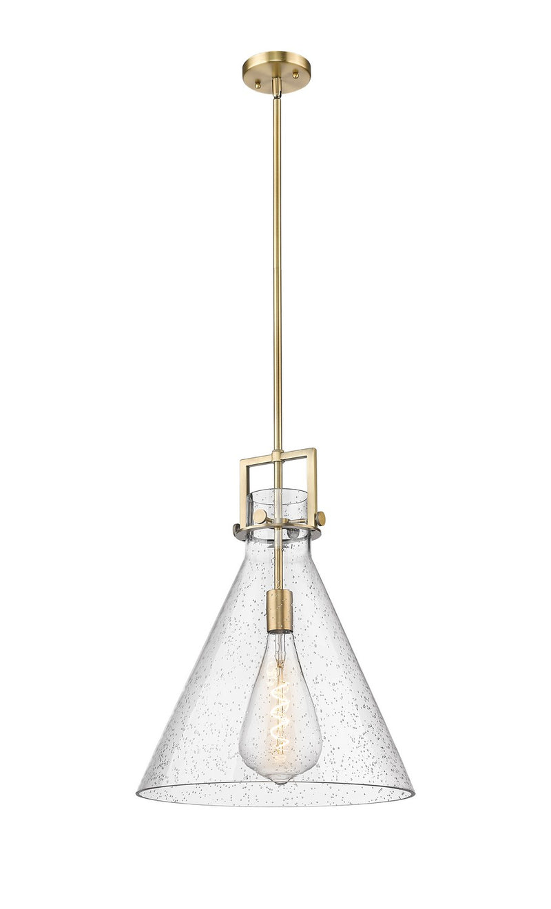 Innovations 411-1SL-BB-G411-16SDY One Light Pendant, Brushed Brass