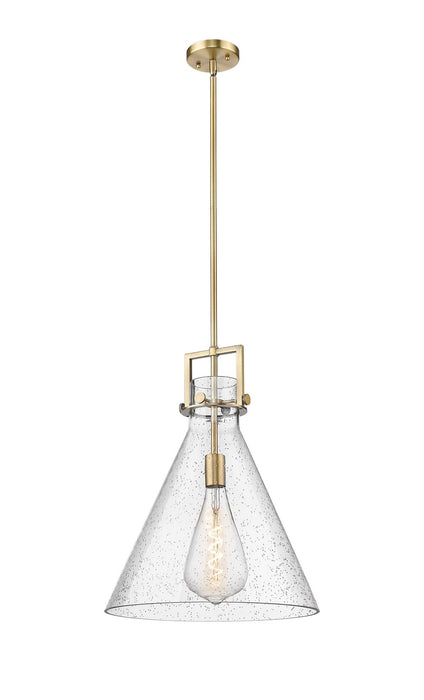 Innovations 411-1SL-BB-G411-16SDY One Light Pendant, Brushed Brass