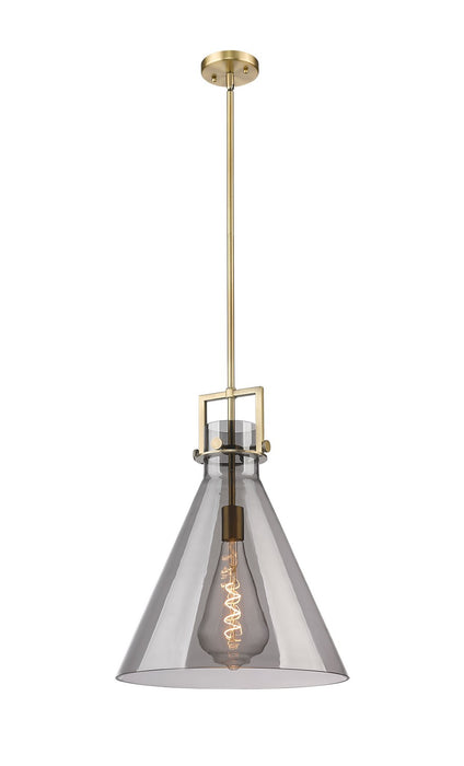 Innovations 411-1SL-BB-G411-16SM One Light Pendant, Brushed Brass