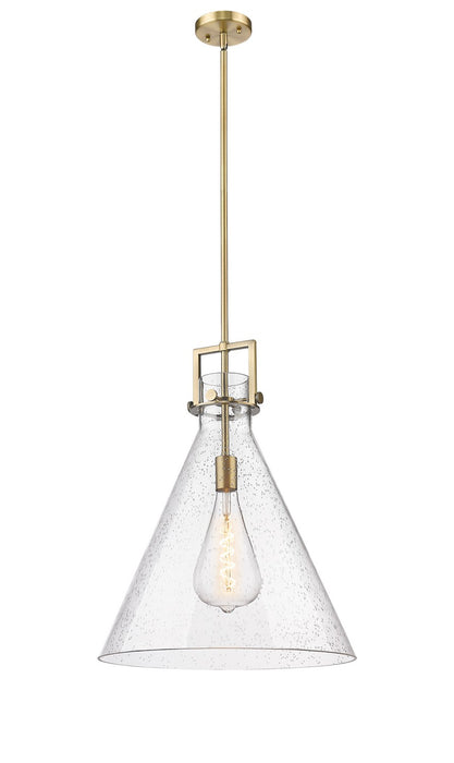 Innovations 411-1SL-BB-G411-18SDY One Light Pendant, Brushed Brass