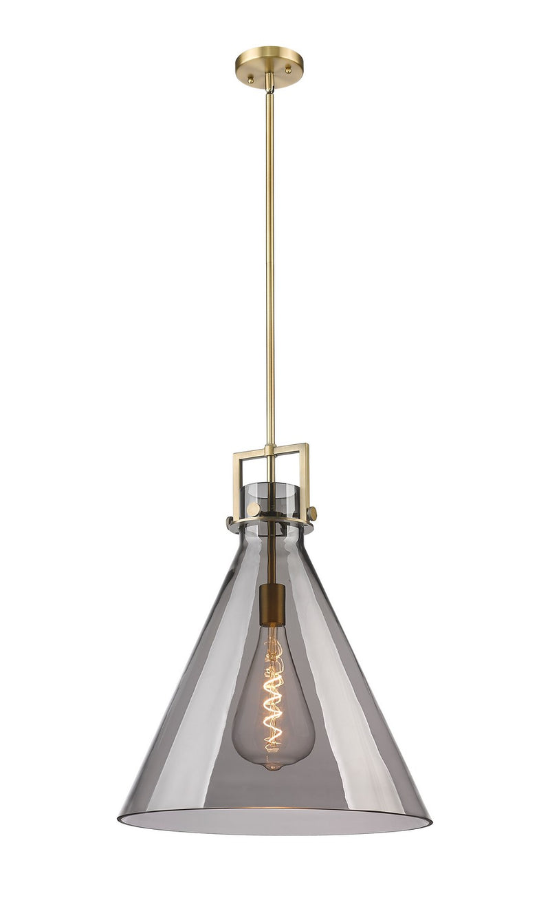 Innovations 411-1SL-BB-G411-18SM One Light Pendant, Brushed Brass