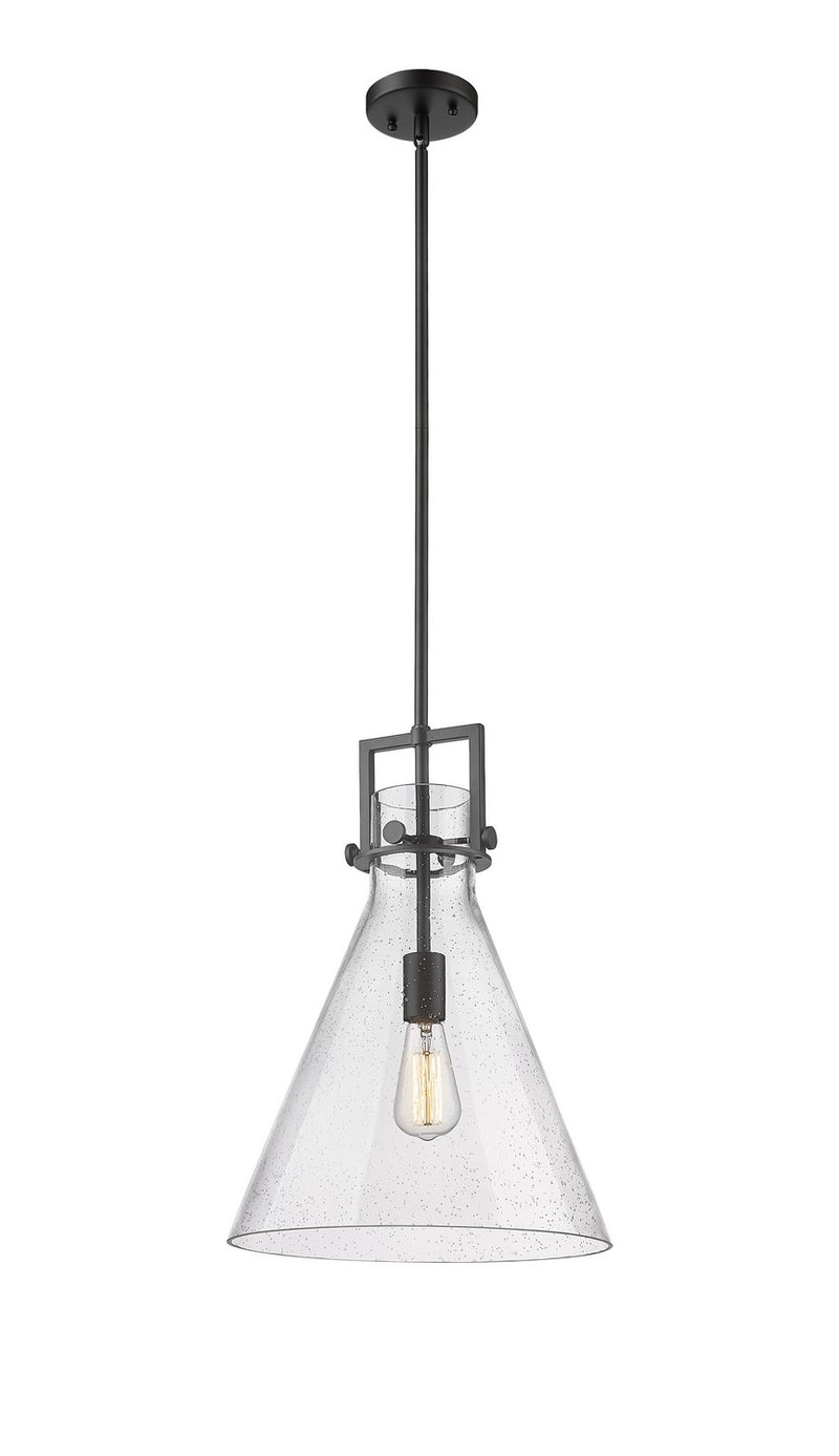 Innovations 411-1SL-BK-G411-14SDY One Light Pendant, Matte Black