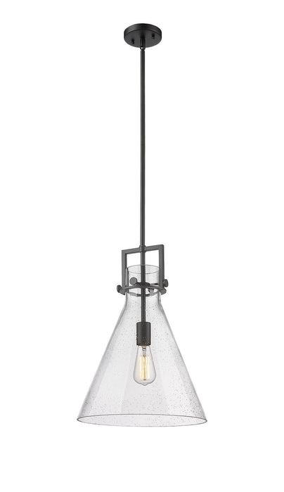 Innovations 411-1SL-BK-G411-14SDY One Light Pendant, Matte Black