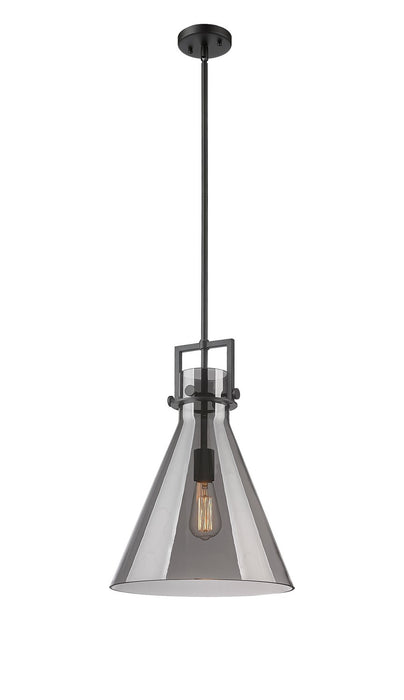 Innovations 411-1SL-BK-G411-14SM One Light Pendant, Matte Black