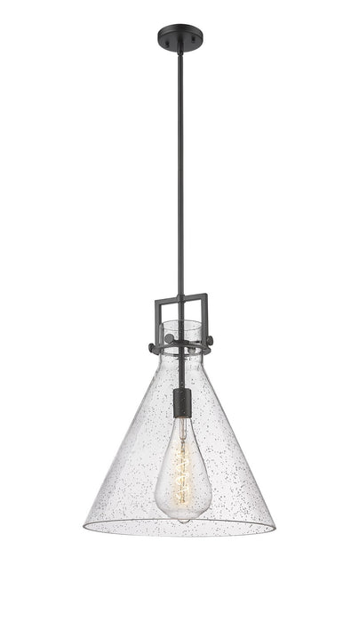 Innovations 411-1SL-BK-G411-16SDY One Light Pendant, Matte Black