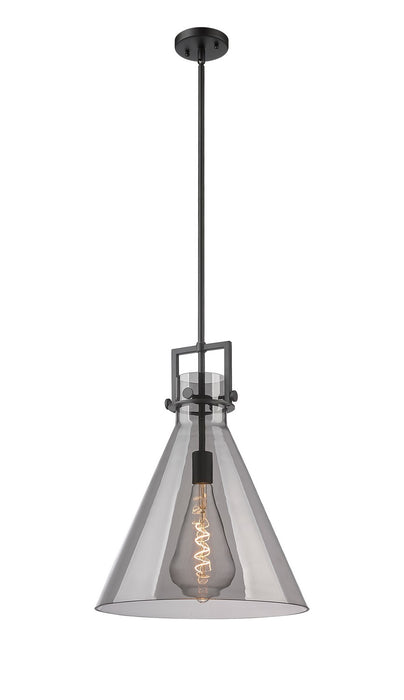 Innovations 411-1SL-BK-G411-16SM One Light Pendant, Matte Black