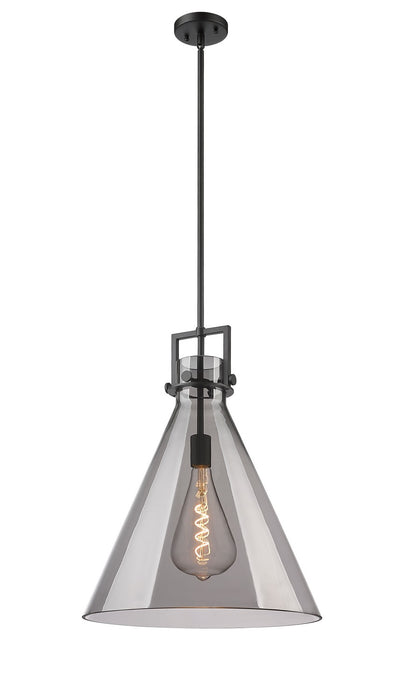 Innovations 411-1SL-BK-G411-18SM One Light Pendant, Matte Black