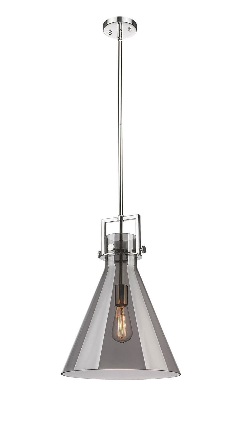 Innovations 411-1SL-PN-G411-14SM One Light Pendant, Polished Nickel