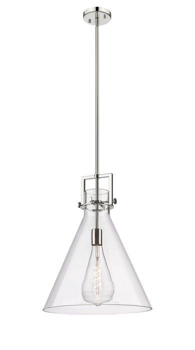 Innovations 411-1SL-PN-G411-16CL One Light Pendant, Polished Nickel