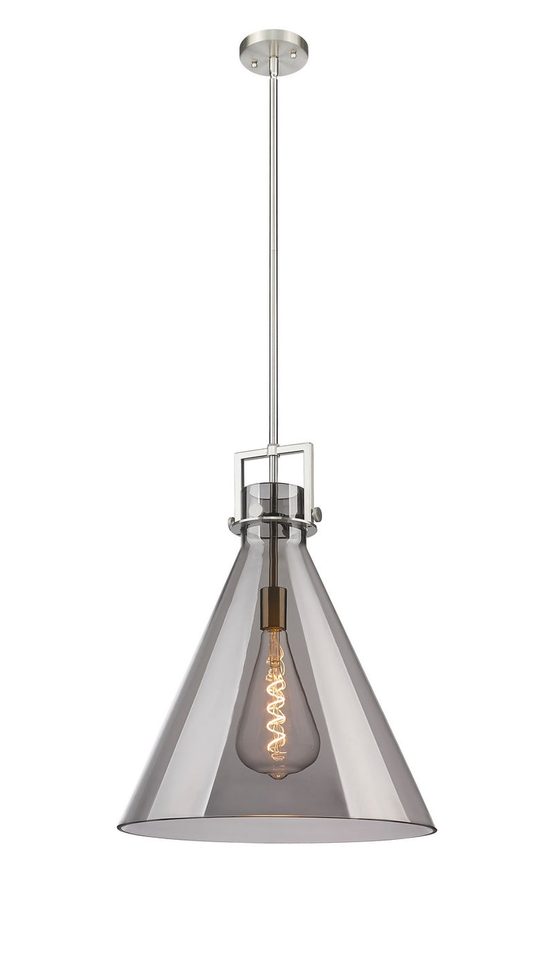 Innovations 411-1SL-SN-G411-18SM One Light Pendant, Brushed Satin Nickel