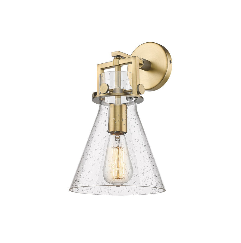 Innovations 411-1W-BB-G411-8SDY One Light Wall Sconce, Brushed Brass