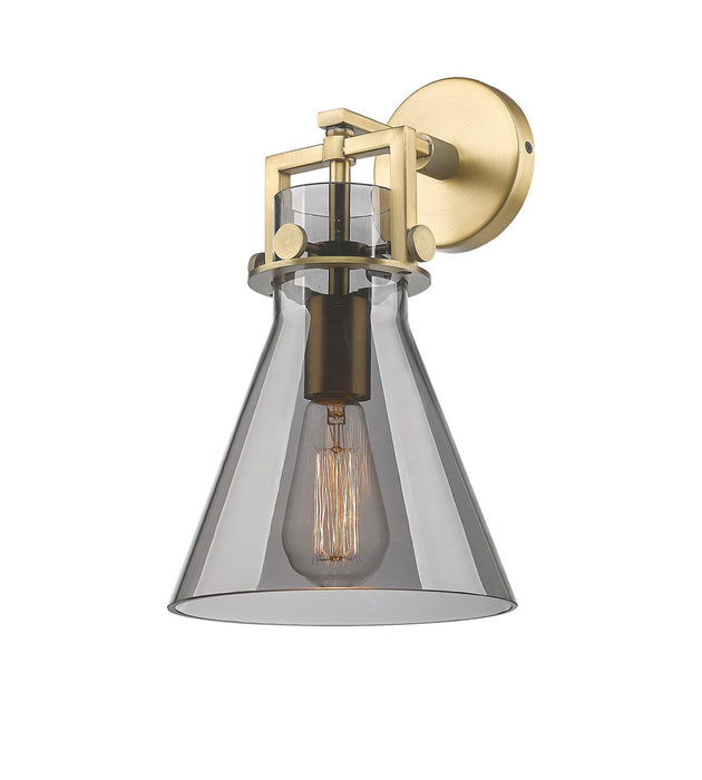 Innovations 411-1W-BB-G411-8SM One Light Wall Sconce, Brushed Brass