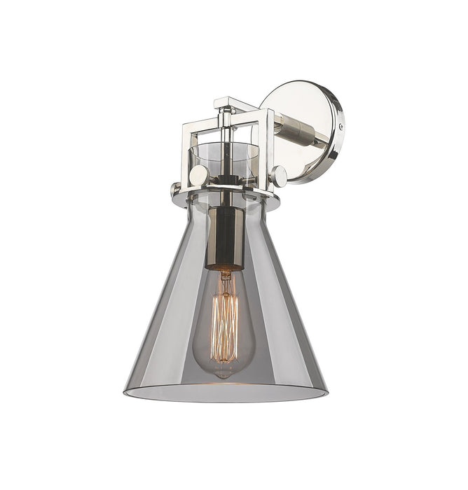 Innovations 411-1W-PN-G411-8SM One Light Wall Sconce, Polished Nickel