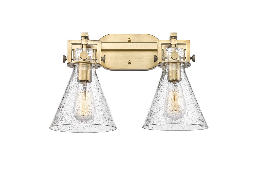 Innovations 411-2W-BB-G411-7SDY Two Light Bath Vanity, Brushed Brass