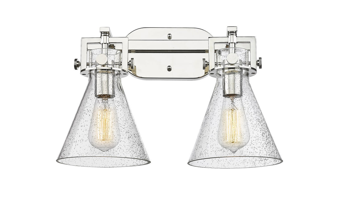 Innovations 411-2W-PN-G411-7SDY Two Light Bath Vanity, Polished Nickel