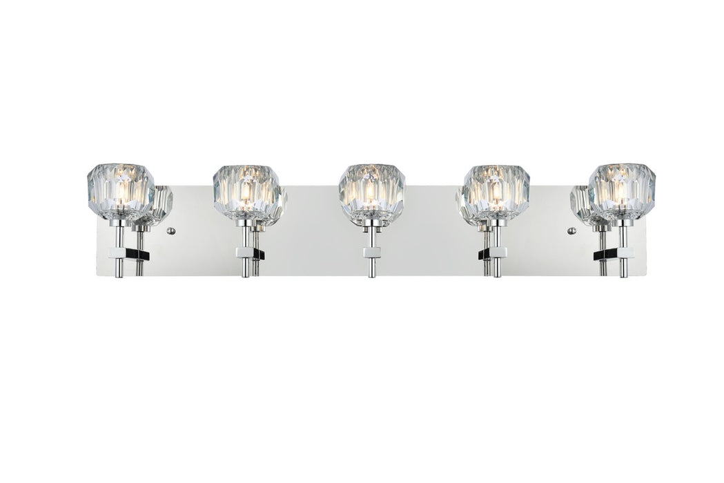 Elegant Lighting 3509W32C Five Light Wall Sconce, Chrome