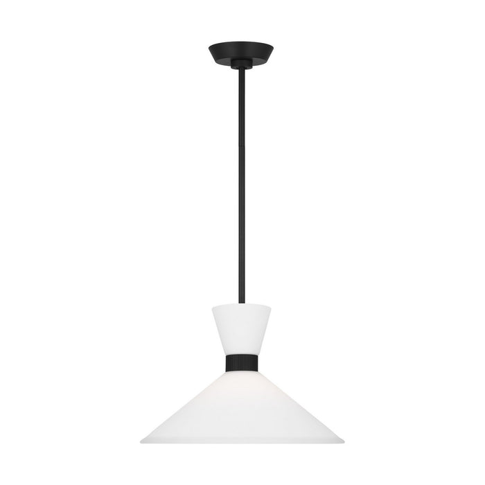 Visual Comfort Studio DJP1091MBK One Light Pendant, Midnight Black