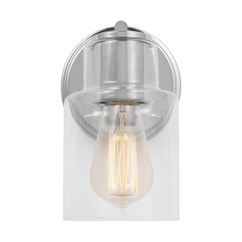 Visual Comfort Studio DJV1001CH One Light Wall Sconce, Chrome