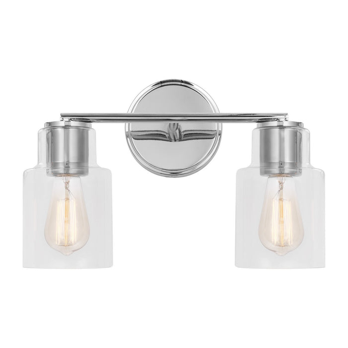 Visual Comfort Studio DJV1002CH Two Light Bath, Chrome