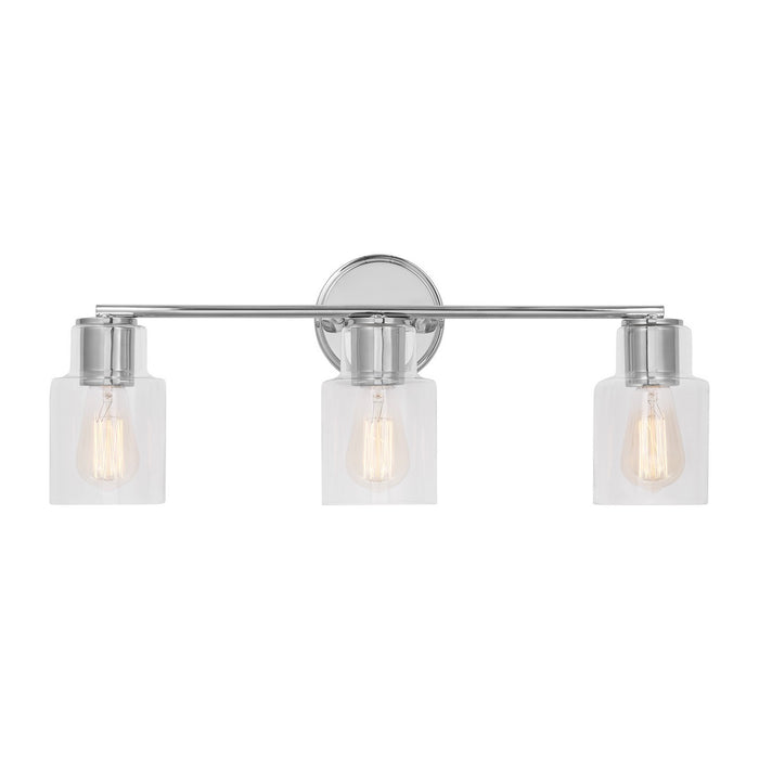 Visual Comfort Studio DJV1003CH Three Light Bath, Chrome