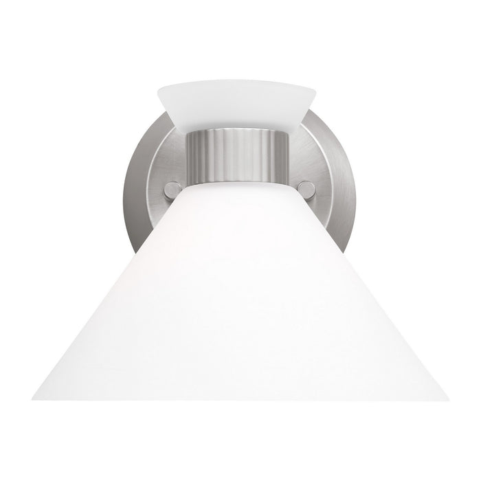 Visual Comfort Studio DJV1011BS One Light Wall Sconce, Brushed Steel