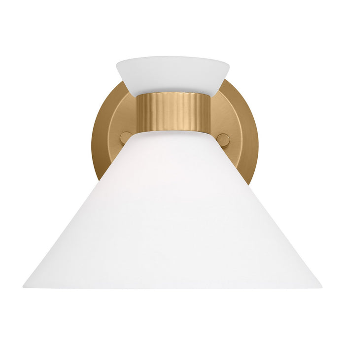 Visual Comfort Studio DJV1011SB One Light Wall Sconce, Satin Brass