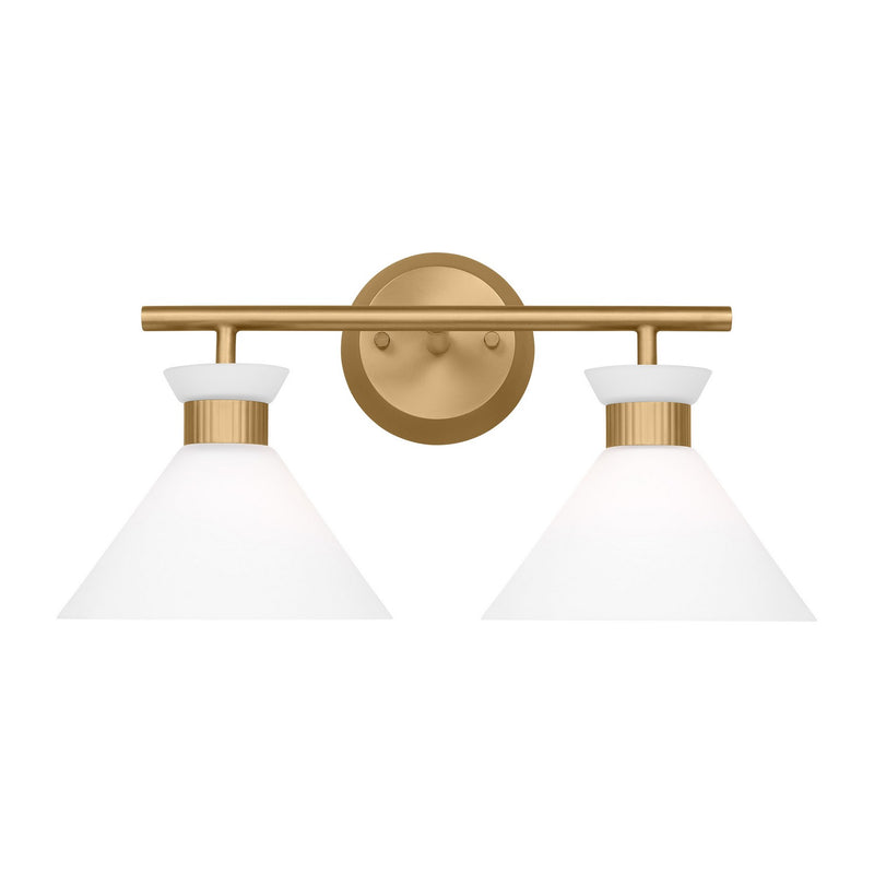 Visual Comfort Studio DJV1012SB Two Light Bath, Satin Brass