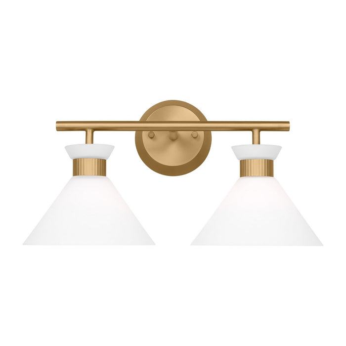 Visual Comfort Studio DJV1012SB Two Light Bath, Satin Brass