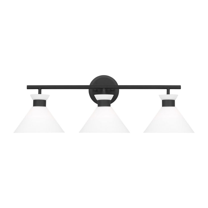 Visual Comfort Studio DJV1013MBK Three Light Bath, Midnight Black